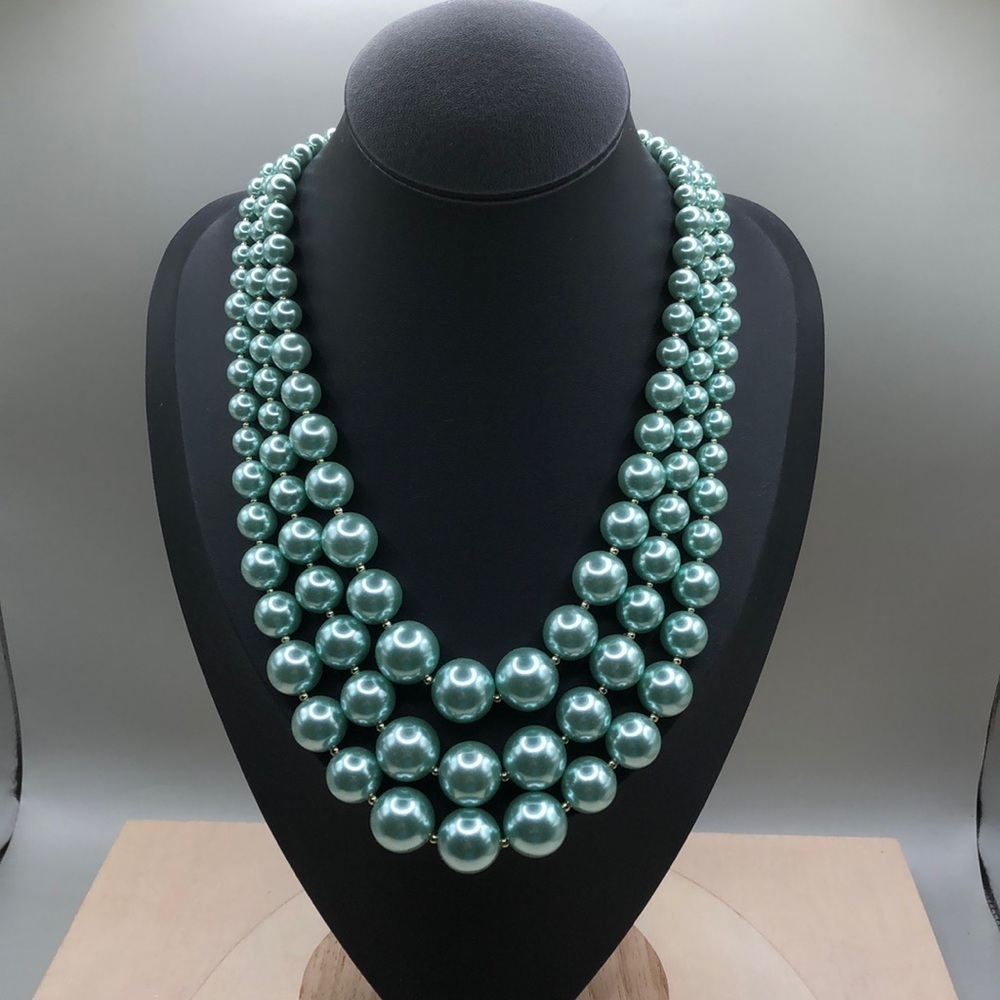 Charter club vintage/retro style faux pearl necklace glam statement